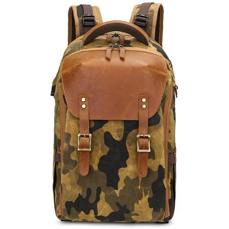 Sac À Dos Pour Appareil Photo Randonnée Vintage Avec Pochette Ordinateur Portable