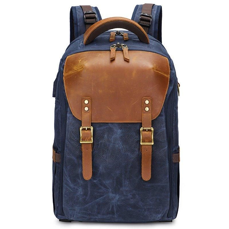 Sac À Dos Pour Appareil Photo Randonnée Vintage Avec Pochette Ordinateur Portable