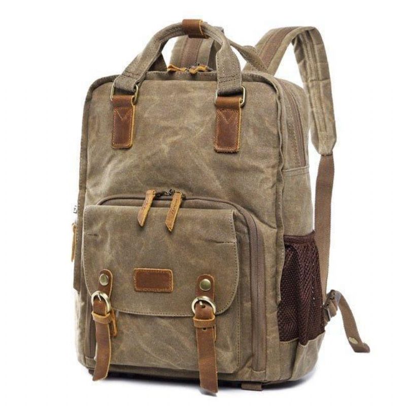 Sac À Dos Pour Appareil Photo Toile Cirée Imperméable