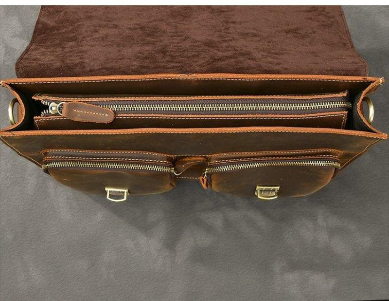 Sac À Dos Convertible Marron Pour Ordinateur Portable