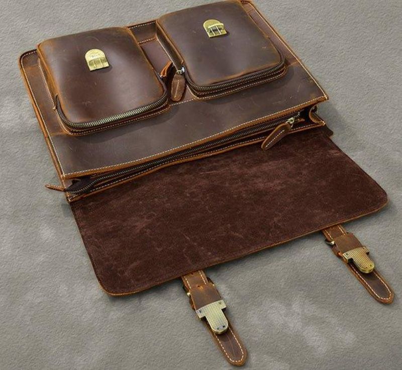 Sac À Dos Convertible Marron Pour Ordinateur Portable
