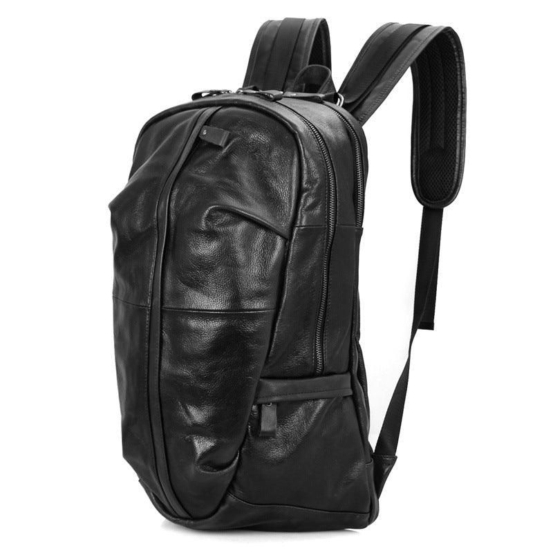 Sac À Dos Cuir Chèvre Noir Pour Homme
