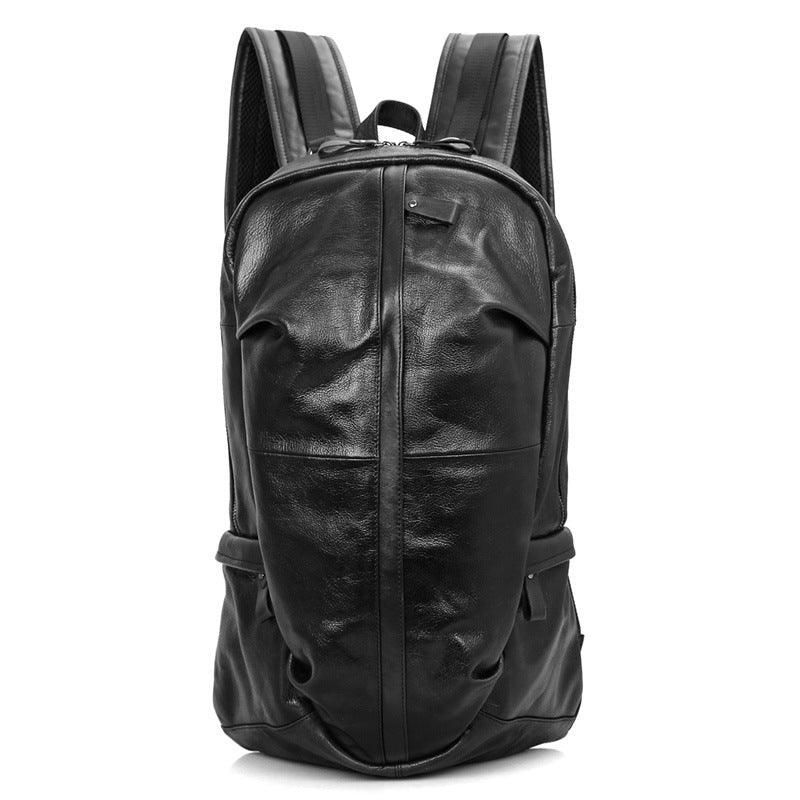 Sac À Dos Cuir Chèvre Noir Pour Homme