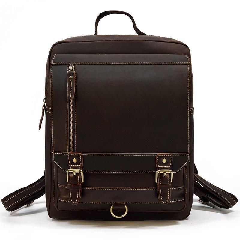 Sac À Dos Cuir Pour Ordinateur Portable Vintage Hommes