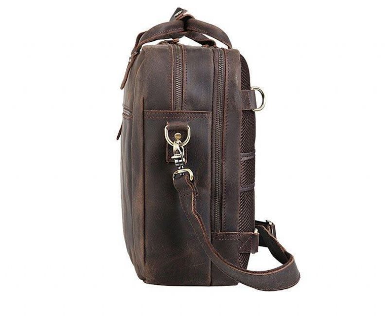 Sac À Dos Cuir Porte-documents 17 Pouces