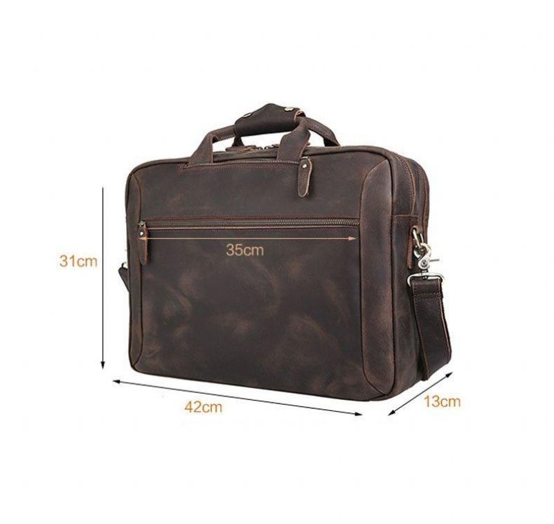 Sac À Dos Cuir Porte-documents 17 Pouces
