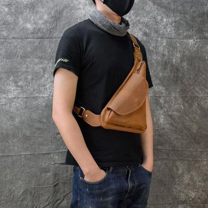 Sac À Dos Cuir Sling Dumpling Bag