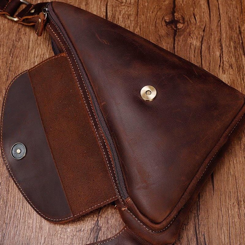 Sac À Dos Cuir Sling Dumpling Bag