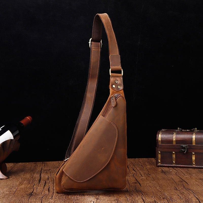 Sac À Dos Cuir Sling Dumpling Bag
