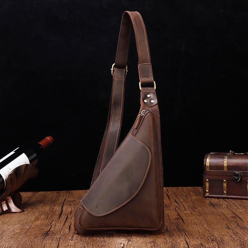 Sac À Dos Cuir Sling Dumpling Bag