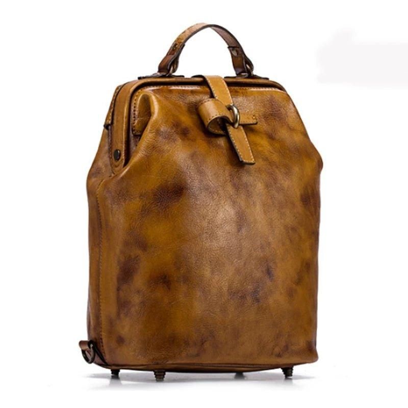 Sac À Dos Cuir Végétal Pour Femme