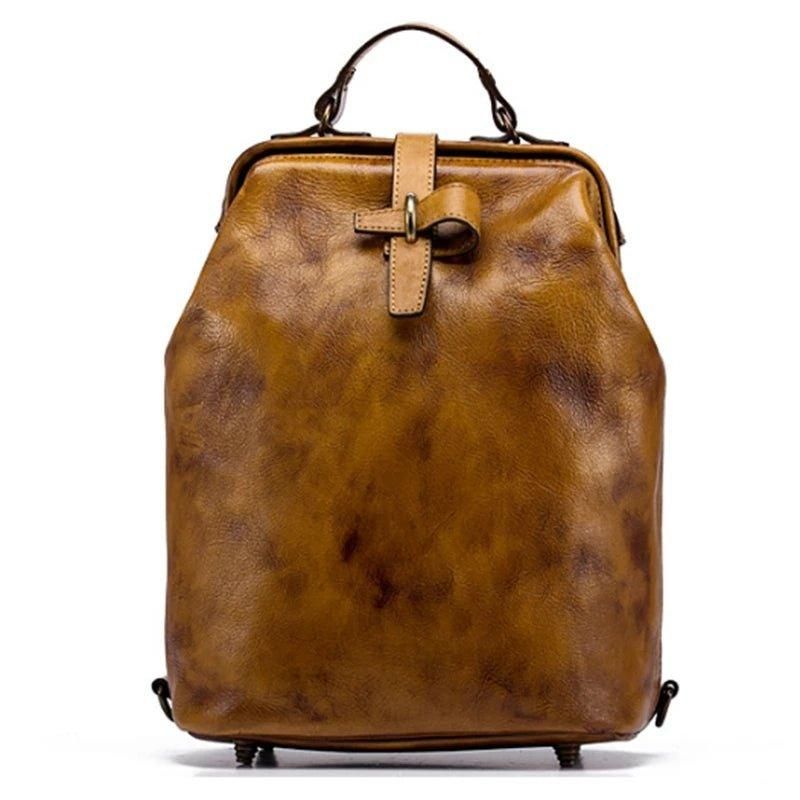 Sac À Dos Cuir Végétal Pour Femme