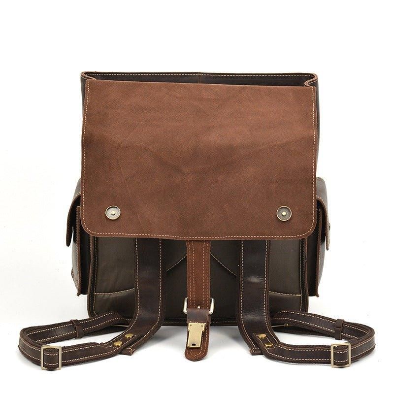 Sac À Dos Cuir Vintage Pour Hommes Le Travail