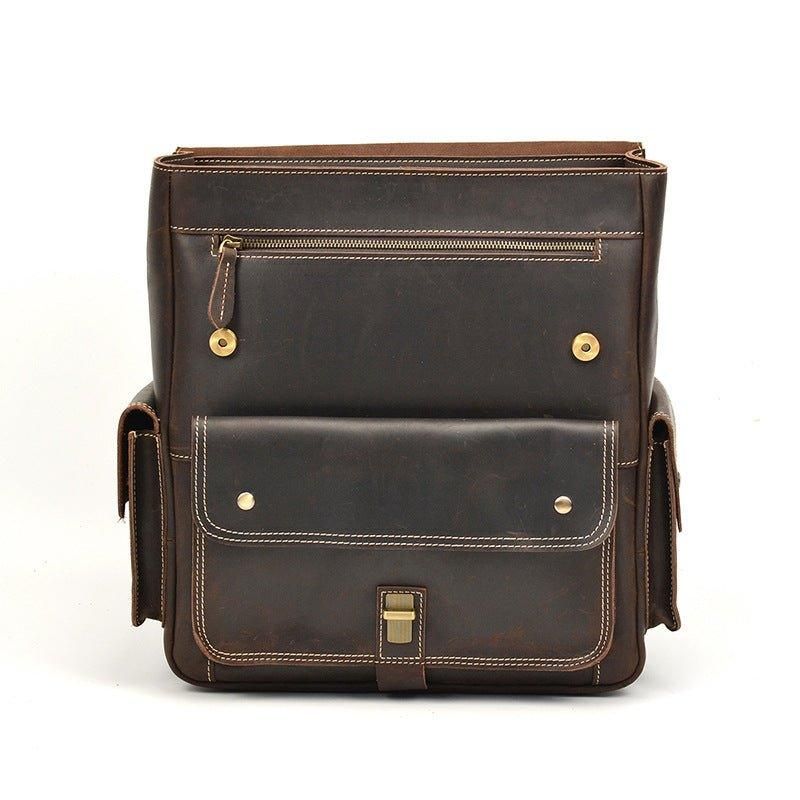 Sac À Dos Cuir Vintage Pour Hommes Le Travail