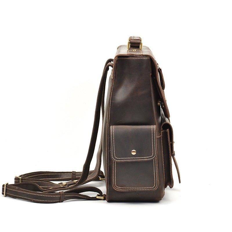Sac À Dos Cuir Vintage Pour Hommes Le Travail