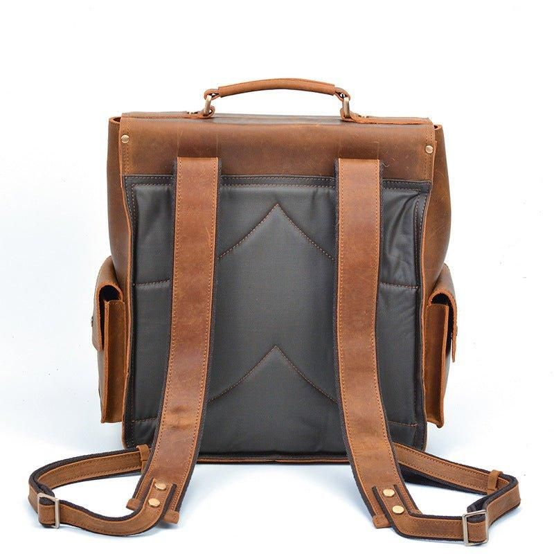 Sac À Dos Cuir Vintage Pour Hommes Le Travail