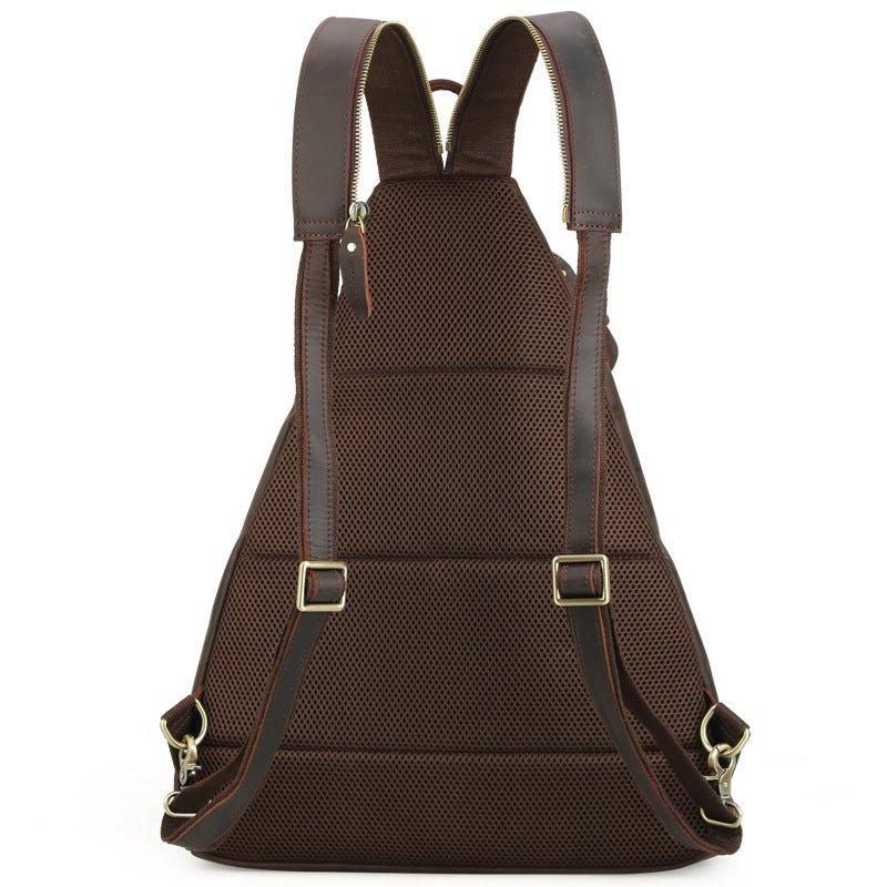 Sac À Dos Décontracté Cuir Avec Port Usb
