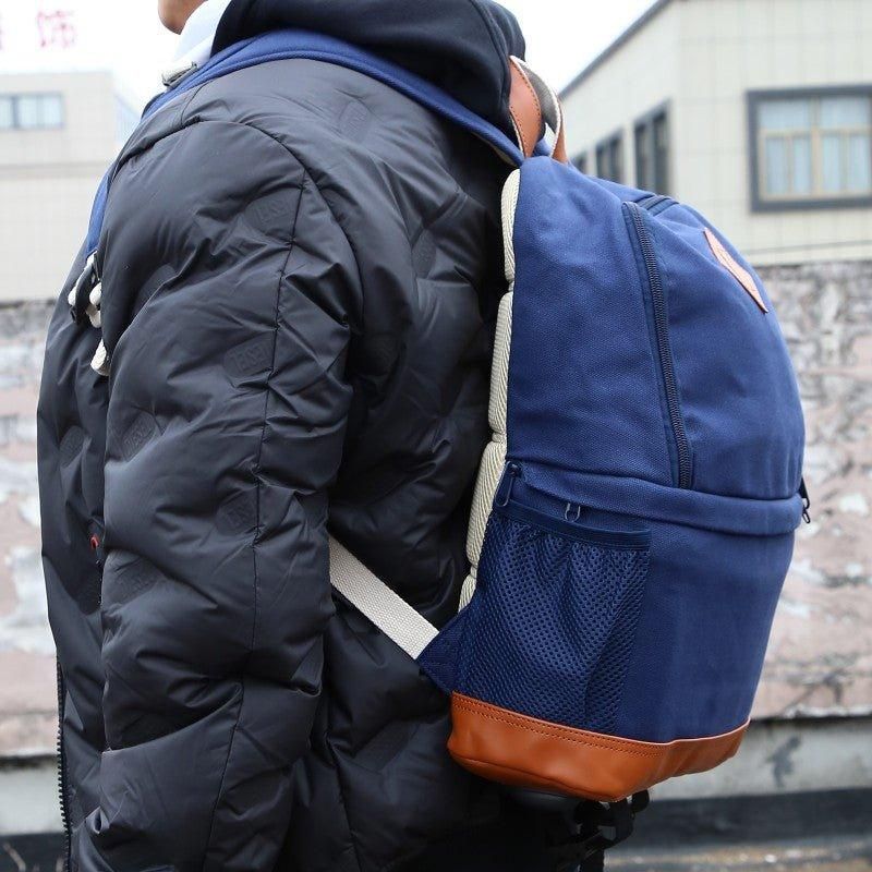 Sac À Dos Élégant Toile Pour Appareil Photo Femme Bleu