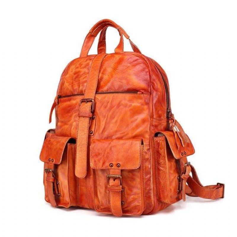 Sac À Dos Homme Vintage Cuir Voyage 15.6 Pouces