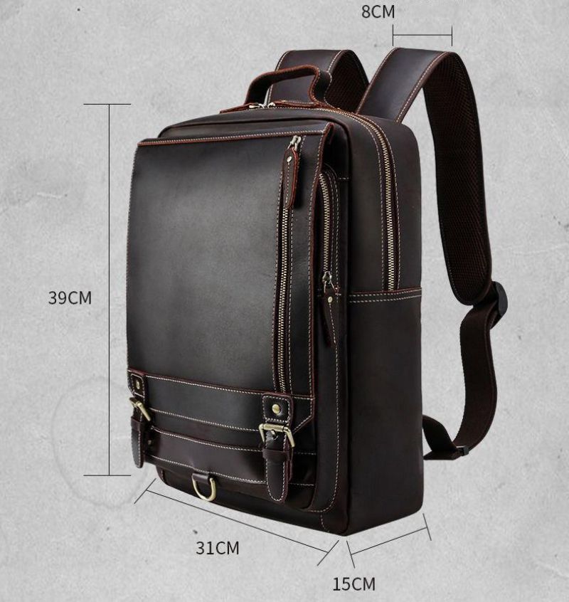 Sac À Dos Manches Trolley Cuir Pour Hommes