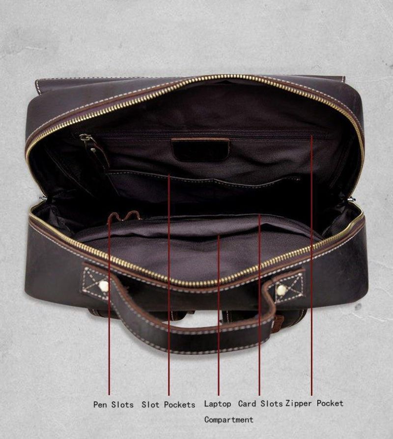 Sac À Dos Manches Trolley Cuir Pour Hommes