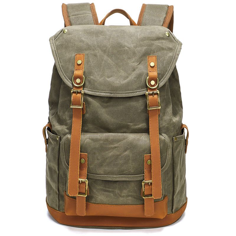Sac À Dos Toile Cirée Imperméable Pour L'extérieur