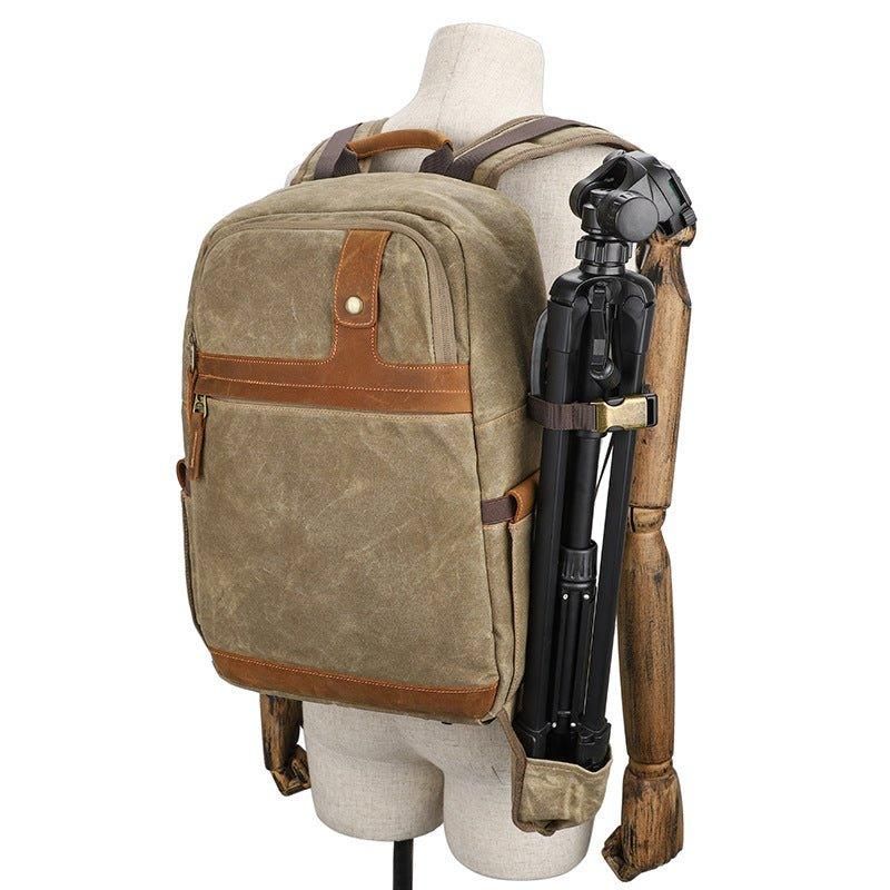 Sac À Dos Toile Imperméable Avec Compartiment Pour Appareil Photo
