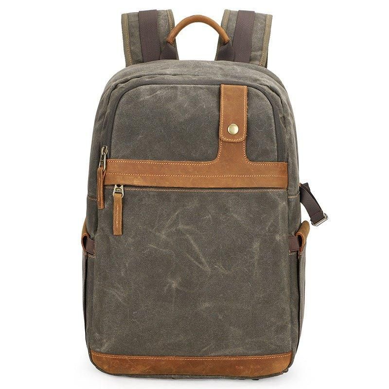 Sac À Dos Toile Imperméable Avec Compartiment Pour Appareil Photo