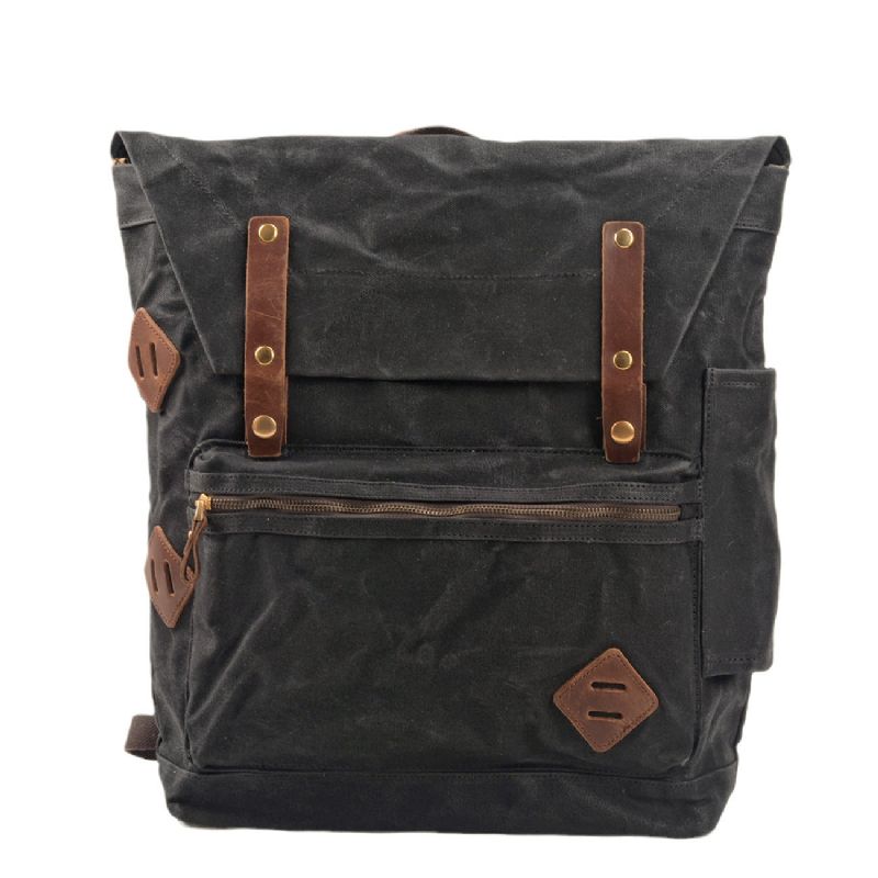 Sac À Dos Toile Imperméable Camping Voyage Vintage