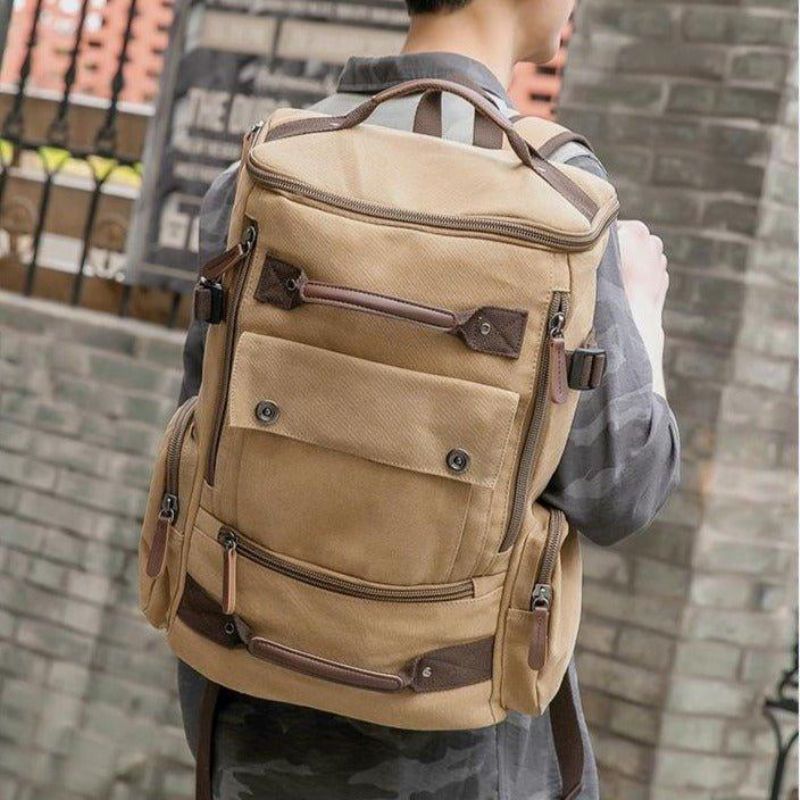 Sac À Dos Toile Vintage Décontracté