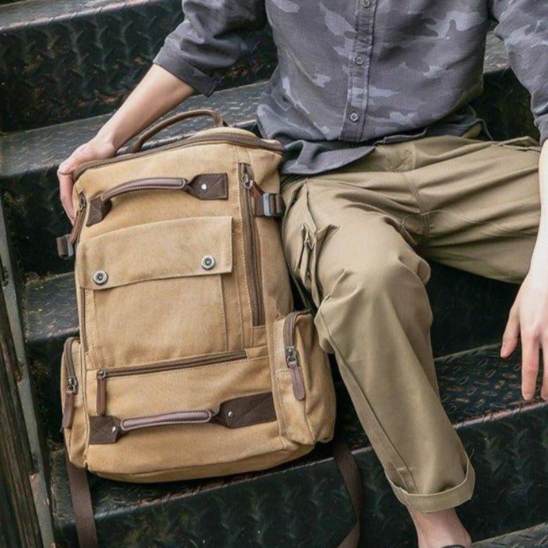 Sac À Dos Toile Vintage Décontracté