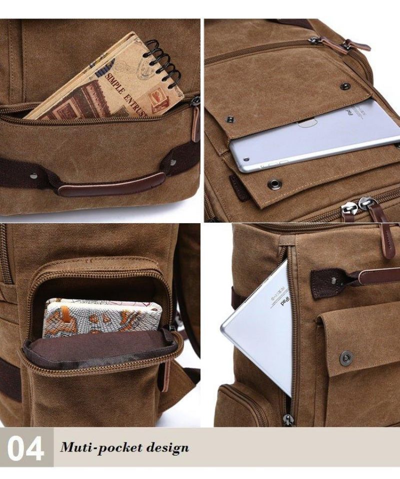 Sac À Dos Toile Vintage Décontracté