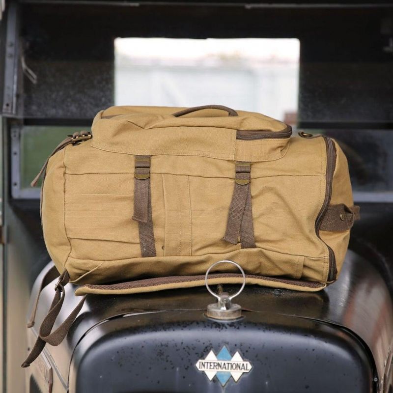 Sac À Dos Toile Vintage Grand D’école
