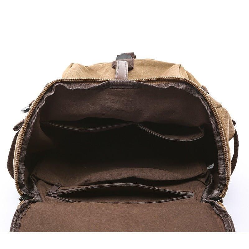 Sac À Dos Toile Vintage Grand D’école