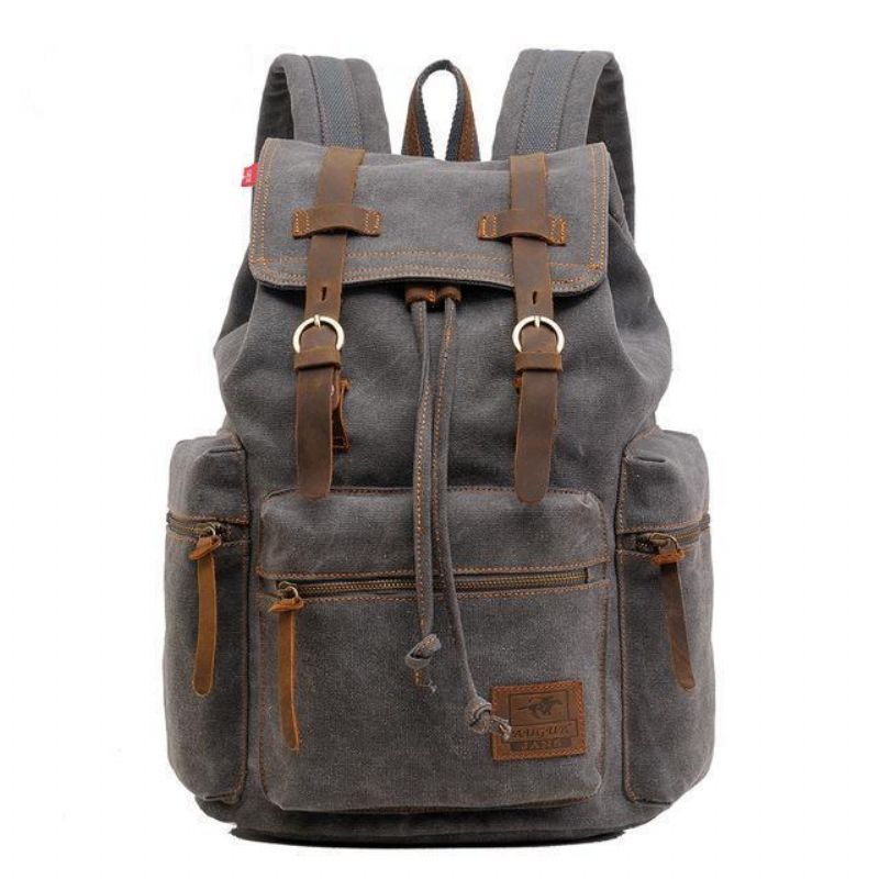 Sac À Dos Toile Vintage Pour Hommes 21l