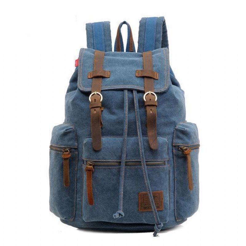 Sac À Dos Toile Vintage Pour Hommes 21l