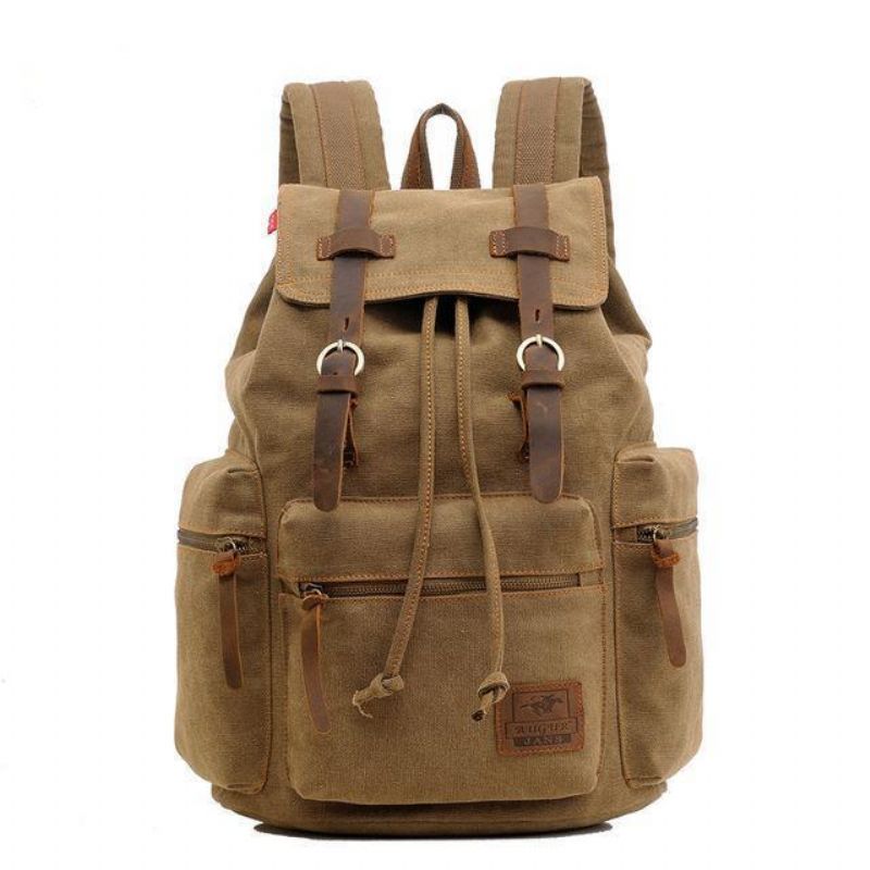 Sac À Dos Toile Vintage Pour Hommes 21l