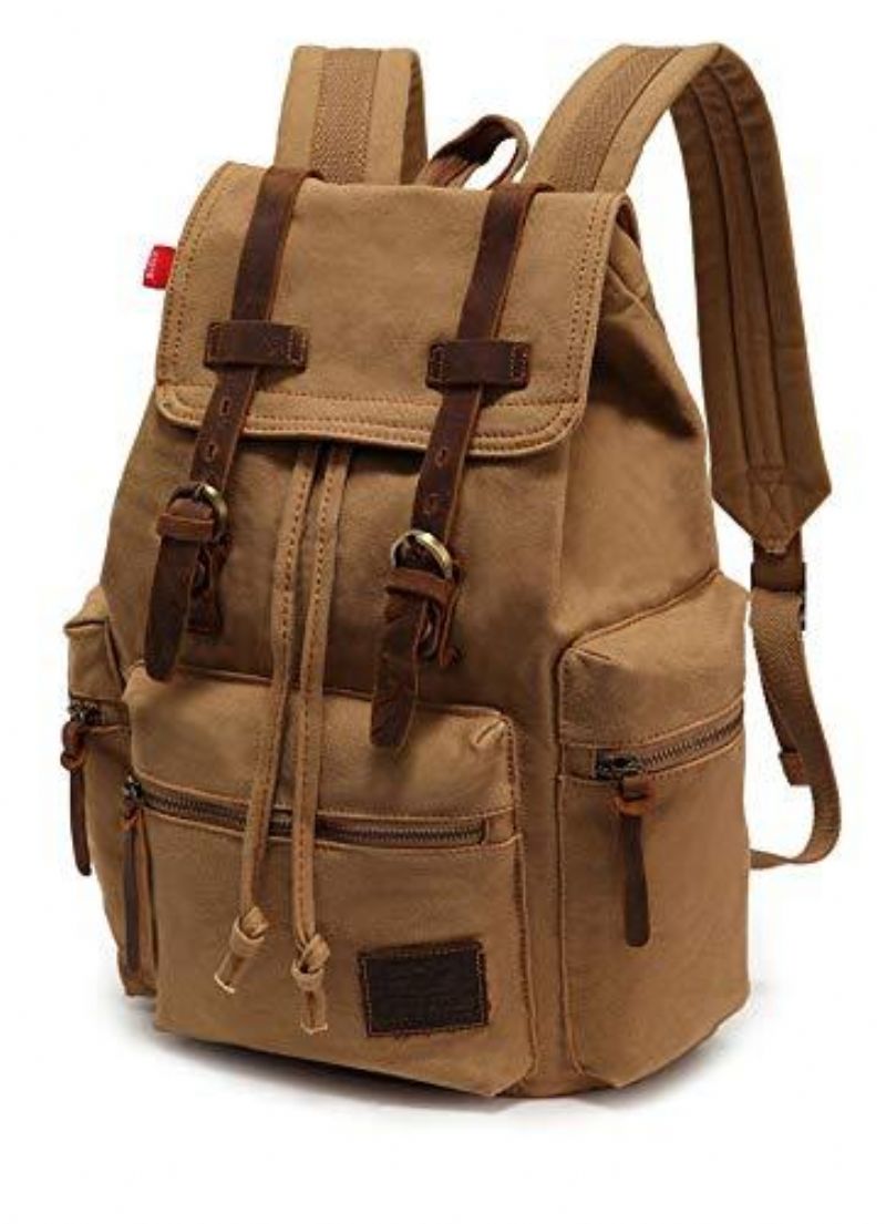 Sac À Dos Toile Vintage Pour Hommes 21l