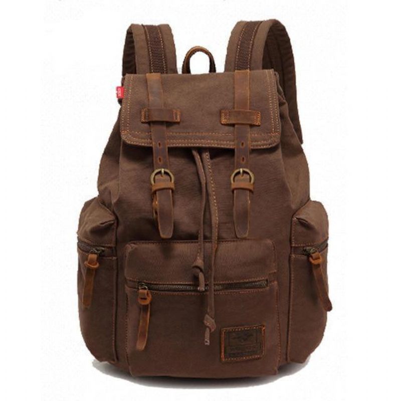 Sac À Dos Toile Vintage Pour Hommes 21l