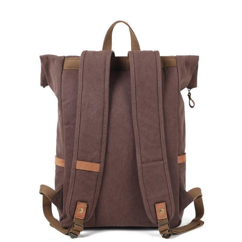 Sac À Dos Toile Vintage Pour Hommes Cuir