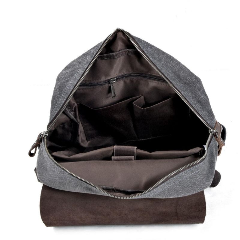 Sac À Dos Vintage Décontracté Pour Ordinateur Portable Toile