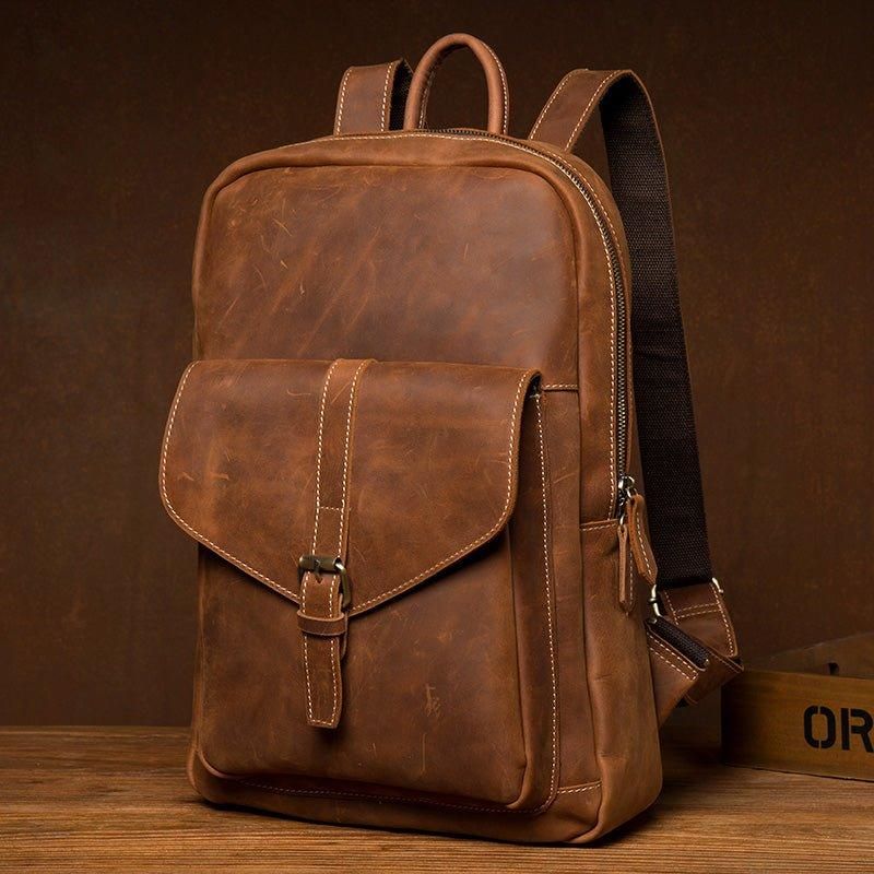 Sac À Dos Vintage Pour Ordinateur Portable Homme 15.6 Pouces