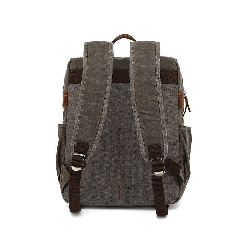 Sac À Dos Vintage Toile Cirée Pour Ordinateur Portable L'école