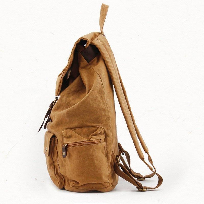 Sac À Dos Vintage Toile Coton