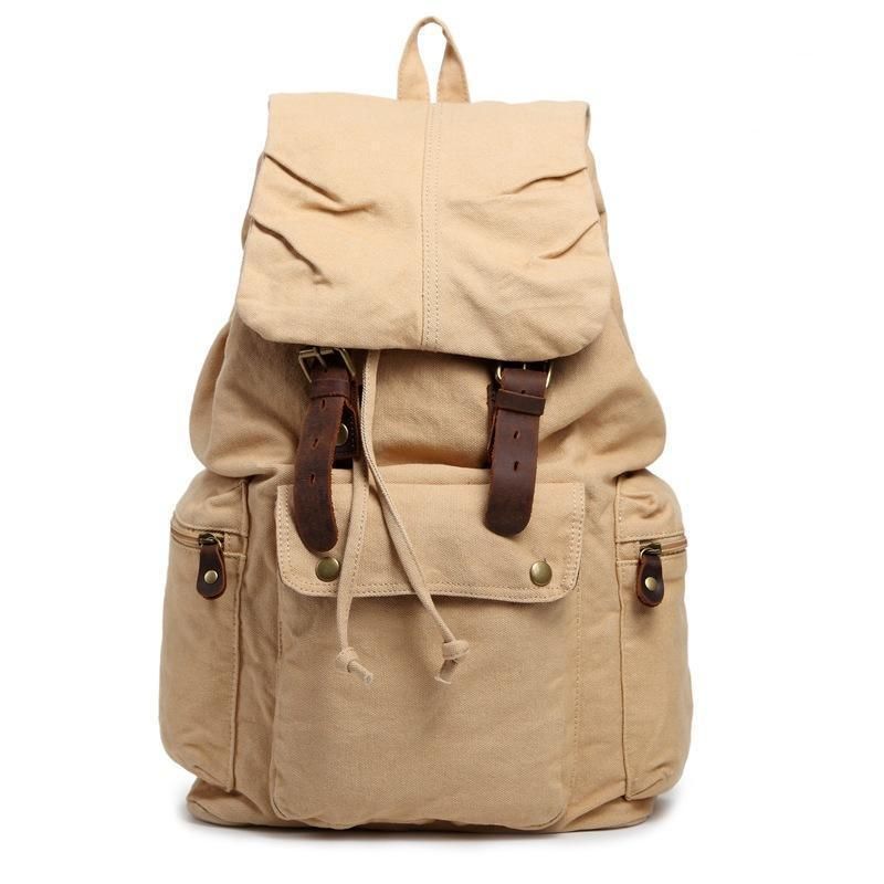Sac À Dos Vintage Toile Coton
