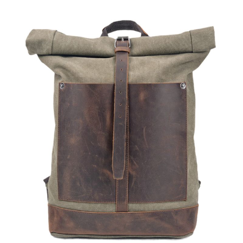 Sac À Dos Vintage Toile Coton Rouleau
