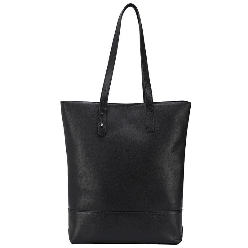 Sac Fourre-tout Cuir Noir Pour Femme