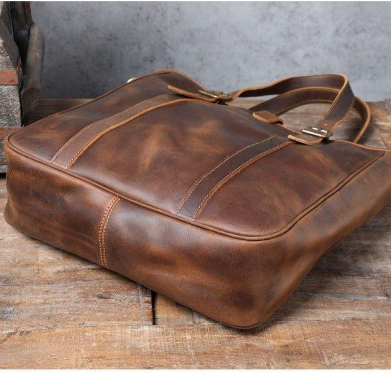 Sac Fourre-tout Pour Hommes Avec Sangle Cuir