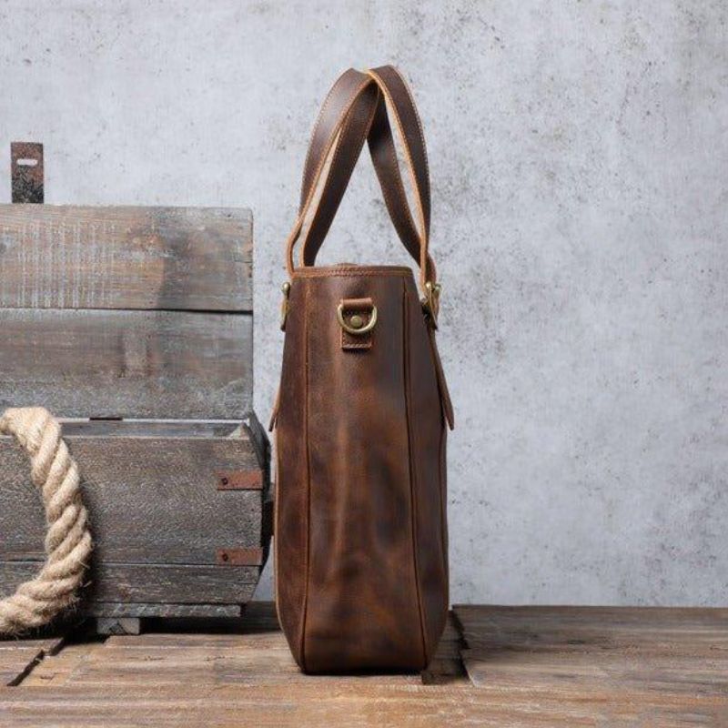 Sac Fourre-tout Pour Hommes Avec Sangle Cuir