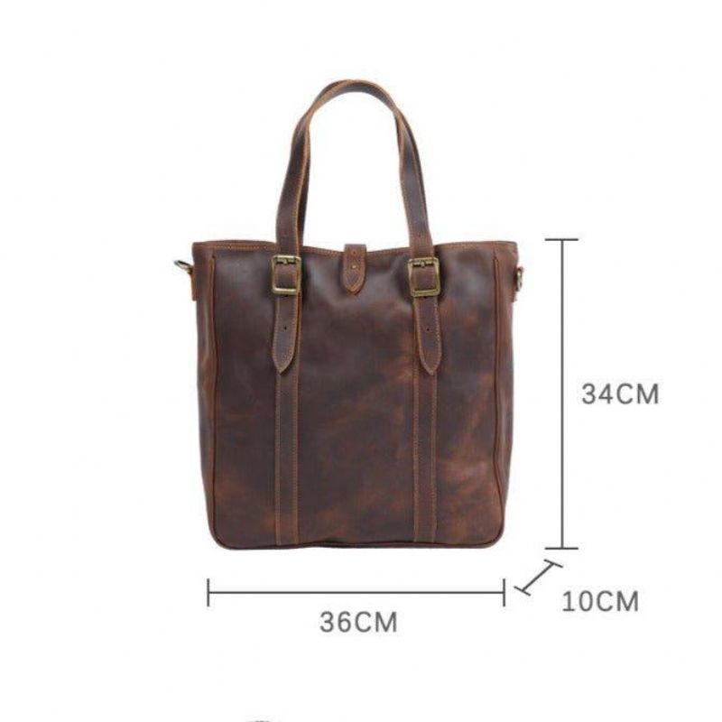 Sac Fourre-tout Pour Hommes Avec Sangle Cuir